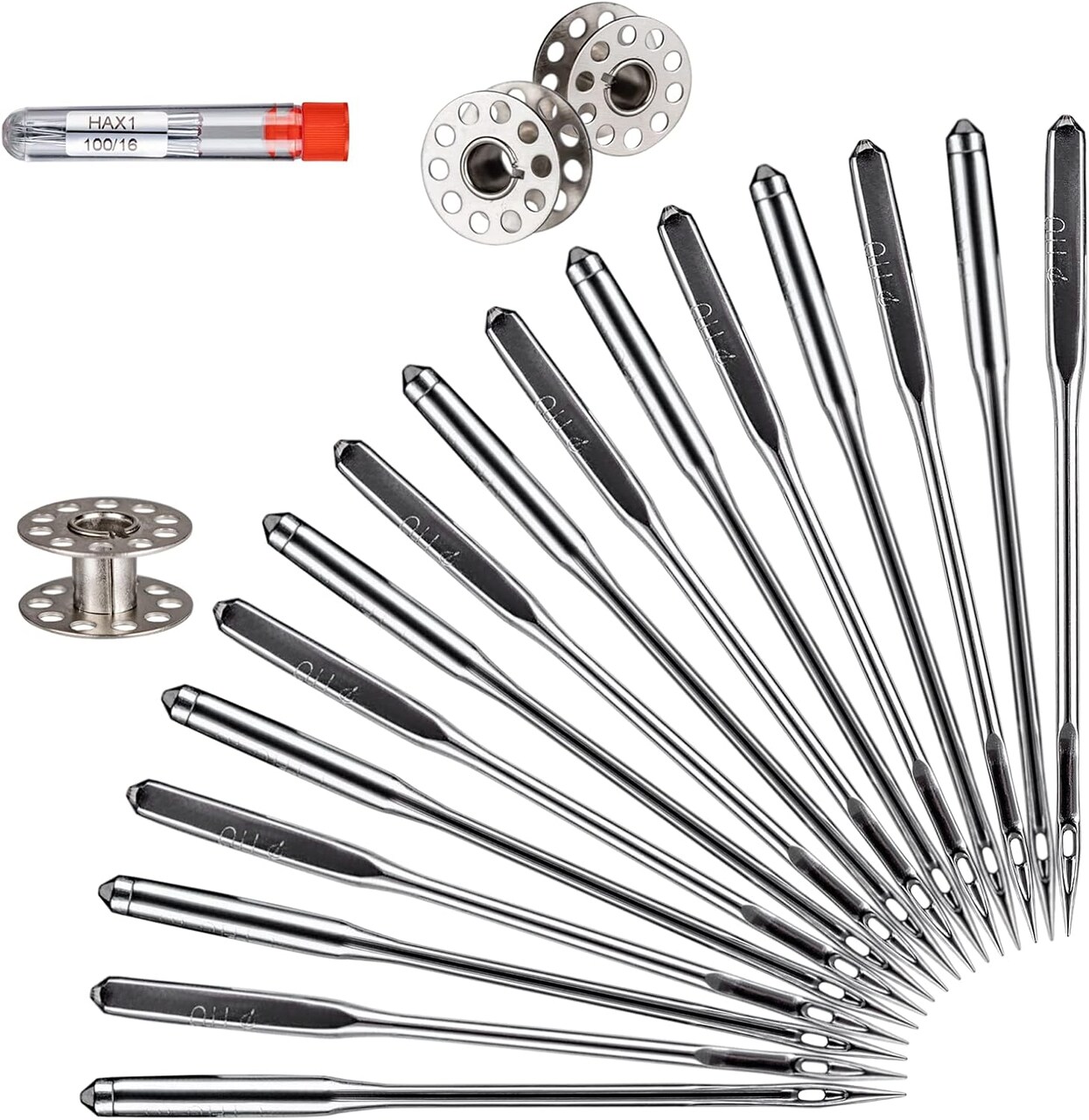 10PCS Universal Sewing Machine Needles – Size HAX1 100/16 for Singer, Brother & Janome